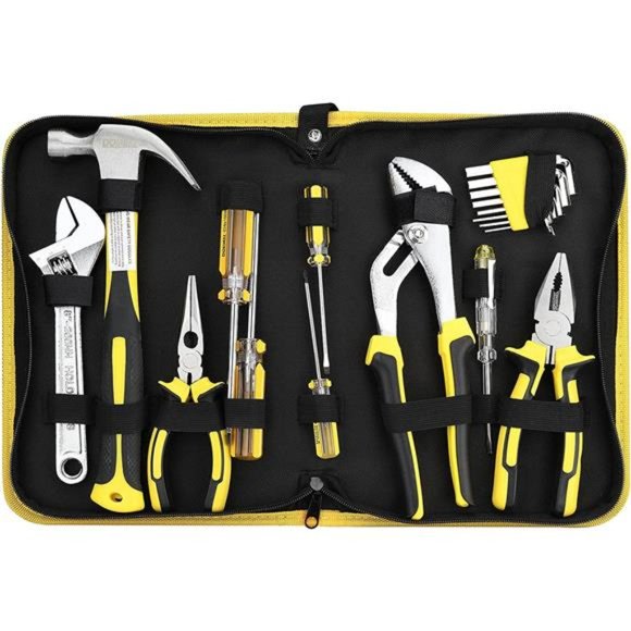 Tool Set Tool Kit 19-Piece Household Tool Kit Set Pliers Screwdriver Set Hex Key - Picture 5 of 7